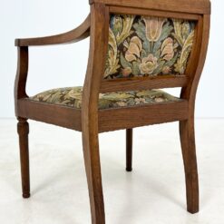 Ąžuolinio rėmo krėslas su austu gobelenu 55x62x78 cm, 46 cm