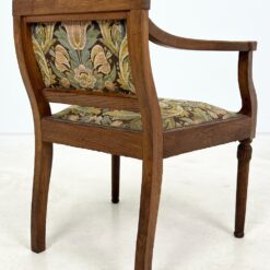 Ąžuolinio rėmo krėslas su austu gobelenu 55x62x78 cm, 46 cm
