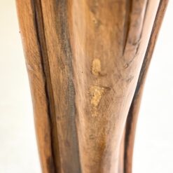 Riešutmedžio rėmo fotelis su oda 82x71x110,5 cm, 47 cm