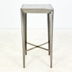 Aukštas metalinis industrinio stiliaus staliukas 40x40x80 cm