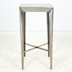 Aukštas metalinis industrinio stiliaus staliukas 40x40x80 cm