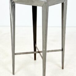 Aukštas metalinis industrinio stiliaus staliukas 40x40x80 cm