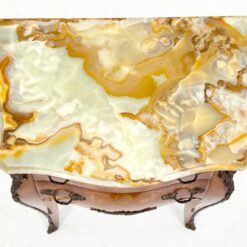 Liudviko XV laikotarpio stiliaus spintelė onikso stalviršiumi 34x51x67 cm