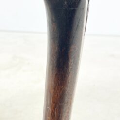 Chippendale stiliaus staliukas su ratano ir stiklo stalviršiumi 76x76x65 cm