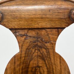 Chippendale stiliaus riešutmedžio kėdės su veliūru 6 vnt. kompl. 54x53x99 cm, 47 cm