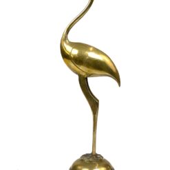 Žalvarinė gervės statula 11x8x31 cm