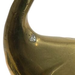 Žalvarinė gervės statula 11x8x31 cm