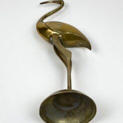 Žalvarinė gervės statula 11x8x31 cm