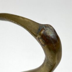 Žalvarinė gervės statula 11x8x31 cm