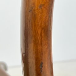 Chippendale stiliaus riešutmedžio krėslai su veliūru 2 vnt. kompl. 59x61x100 cm, 48 cm