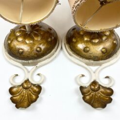 Metaliniai sieniniai šviestuvai tekstilės gaubtais 2 vnt. kompl. 19x12x36 cm