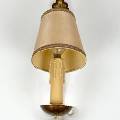 Metaliniai sieniniai šviestuvai tekstilės gaubtais 2 vnt. kompl. 19x12x36 cm