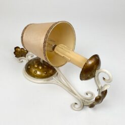 Metaliniai sieniniai šviestuvai tekstilės gaubtais 2 vnt. kompl. 19x12x36 cm