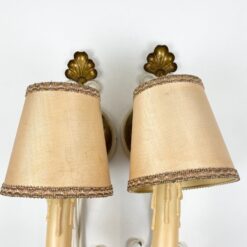 Metaliniai sieniniai šviestuvai tekstilės gaubtais 2 vnt. kompl. 19x12x36 cm