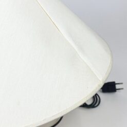 Stalinis stiklinis šviestuvas šviesiu tekstilės gaubtu 41x41x33 cm