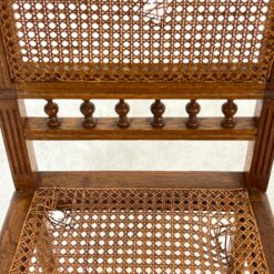 Ąžuolinės drožinėtos kėdės su ratanu 8 vnt. kompl. 47×47,5×97,5 cm, 47 cm