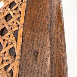 Ąžuolinės drožinėtos kėdės su ratanu 8 vnt. kompl. 47×47,5×97,5 cm, 47 cm