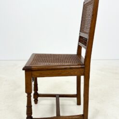 Ąžuolinės drožinėtos kėdės su ratanu 8 vnt. kompl. 47×47,5×97,5 cm, 47 cm