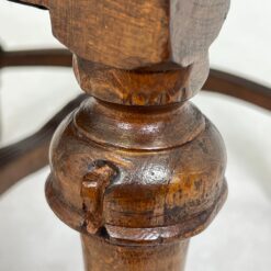 Gotikinio stiliaus drožinėtos riešutmedžio kėdės su gobelenu 3 vnt. kompl. 48x49x116 cm, 48 cm