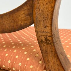 Angliško stiliaus raudonmedžio kėdės su gobelenu 6 vnt. komplektas 49x45x88 cm, 45 cm