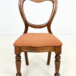 Angliško stiliaus raudonmedžio kėdės su gobelenu 6 vnt. komplektas 49x45x88 cm, 45 cm