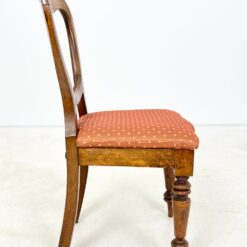 Angliško stiliaus raudonmedžio kėdės su gobelenu 6 vnt. komplektas 49x45x88 cm, 45 cm