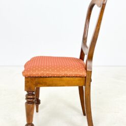 Angliško stiliaus raudonmedžio kėdės su gobelenu 6 vnt. komplektas 49x45x88 cm, 45 cm