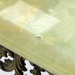 Žalvarinis staliukas su onikso stalviršiumi 51x99x42,5 cm