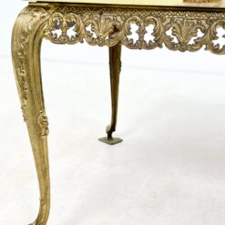 Žalvarinis staliukas su onikso stalviršiumi 51x99x42,5 cm