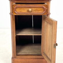 Raudonmedžio spintelė marmuriniu stalviršiumi 42x44x80 cm