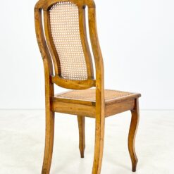 Drožinėtos riešutmedžio kėdės su ratanu 6 vnt. kompl. 50x46x105 cm, 47 cm