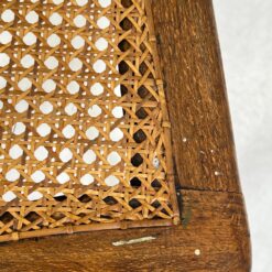 Drožinėtos riešutmedžio kėdės su ratanu 6 vnt. kompl. 50x46x105 cm, 47 cm