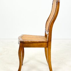 Drožinėtos riešutmedžio kėdės su ratanu 6 vnt. kompl. 50x46x105 cm, 47 cm