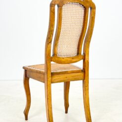 Drožinėtos riešutmedžio kėdės su ratanu 6 vnt. kompl. 50x46x105 cm, 47 cm