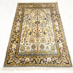 Šilkinis rankų darbo kilimas 189x124x0,4 cm