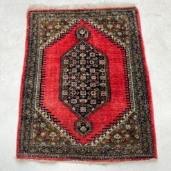 Šilkinis rankų darbo kilimėlis "Bidjar" 86x63x0,3 cm