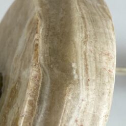 Stalinis žalvarinis akmens pagrindo šviestuvas su angelo figūrėle 21x21x37 cm