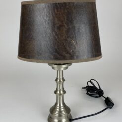 Stalinis metalinis šviestuvas eko odos gaubtu 16x27x39,5 cm