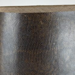 Stalinis metalinis šviestuvas eko odos gaubtu 16x27x39,5 cm