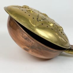 Varinis lovos šildytuvas su žalvariniu dangčiu ir medine rankena 78x23x12 cm