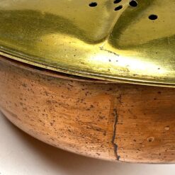 Varinis lovos šildytuvas su žalvariniu dangčiu ir medine rankena 78x23x12 cm