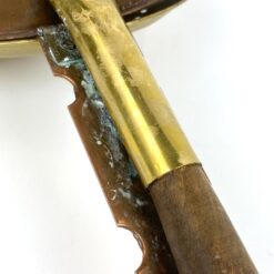 Varinis lovos šildytuvas su žalvariniu dangčiu ir medine rankena 78x23x12 cm