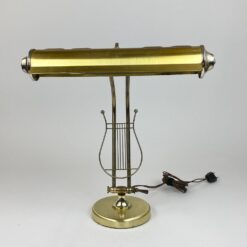 Stalinis reguliuojamas metalinis šviestuvas su lyros figūra 29x39x44 cm