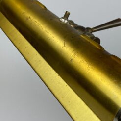 Stalinis reguliuojamas metalinis šviestuvas su lyros figūra 29x39x44 cm