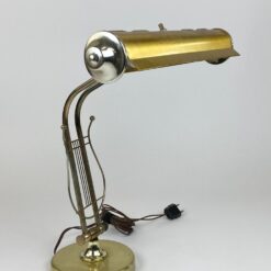 Stalinis reguliuojamas metalinis šviestuvas su lyros figūra 29x39x44 cm