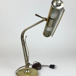 Stalinis reguliuojamas metalinis šviestuvas su lyros figūra 29x39x44 cm