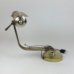 Stalinis reguliuojamas metalinis šviestuvas su lyros figūra 29x39x44 cm