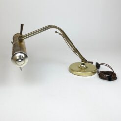 Stalinis reguliuojamas metalinis šviestuvas su lyros figūra 29x39x44 cm