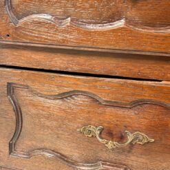 Senovinė ąžuolinė trijų stalčių komoda 77x141x97 cm