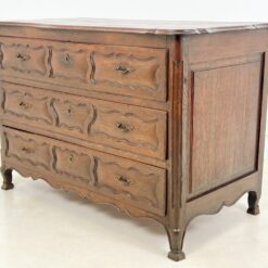 Senovinė ąžuolinė trijų stalčių komoda 77x141x97 cm